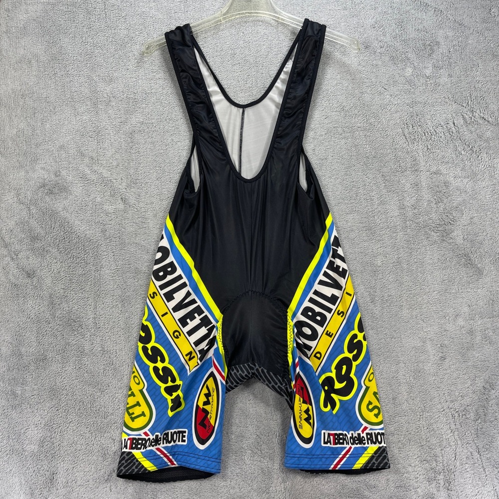 Vintage Italian Cycling Bib Shorts SM GS Tina Mobilvetta Team Kit Made in Italy